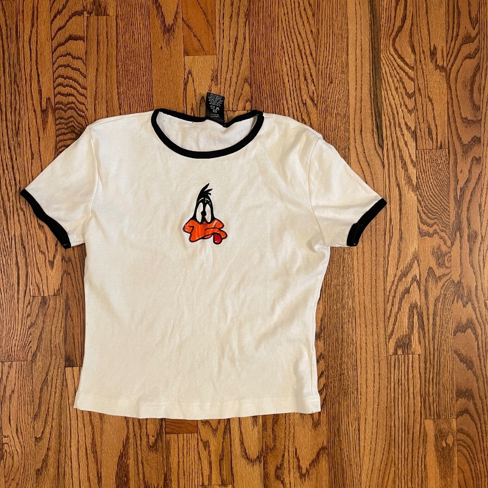 vintage daffy duck women's shirt WB studio store XL‎